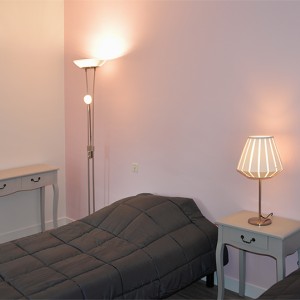 Villa de la Plage : chambre avec 2 lits simples à l'étage