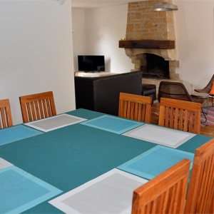 Villa de la Plage : Le séjour et le salon