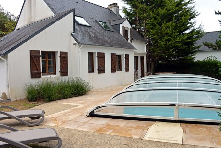 La Villa de la Plage, sa terrasse et sa piscine privée